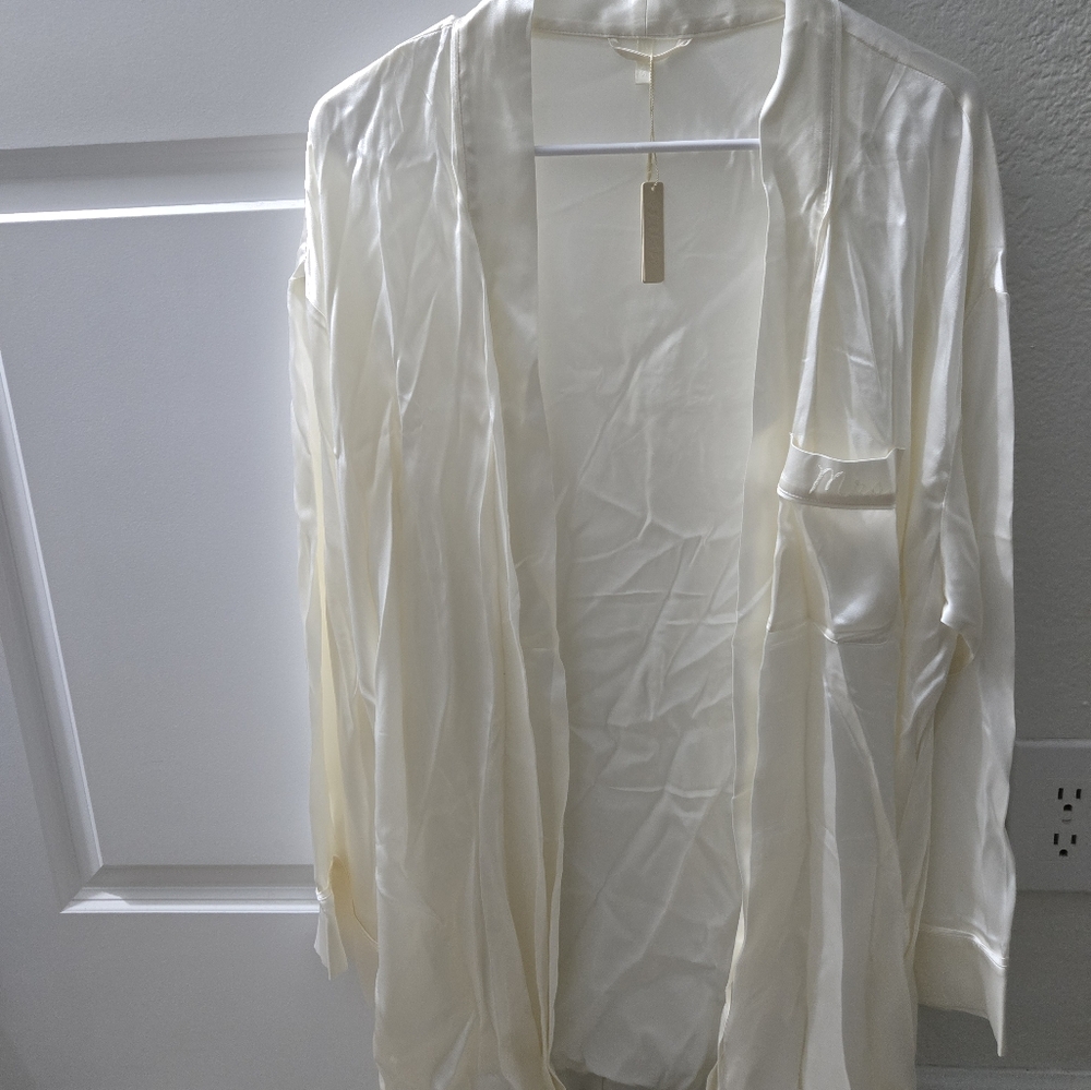 SKIMS Cream Satin Fabric
